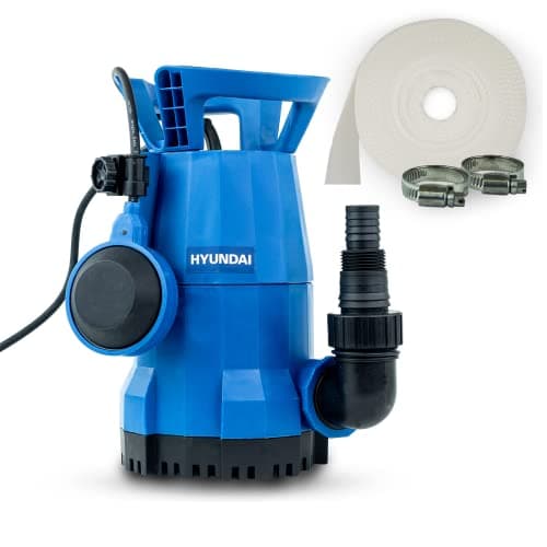 Image of Hyundai 250w Electric Clean Water Submersible Water Pump 10m Cable, 83.3L Per Minute, 6M Suction Lift 3 Year Platinum Warranty, Blue, (HYSP250CW)