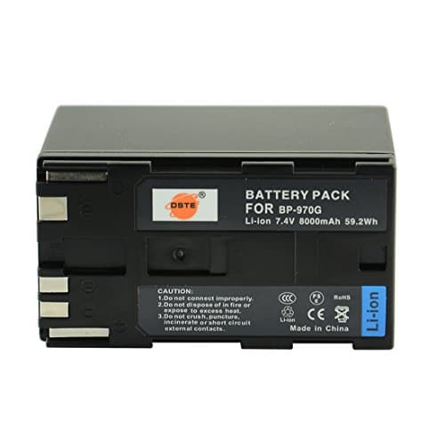 Image of DSTE® BP-970G Rechargeable Li-ion Battery Pack for Canon XLH1, XHG1, XHA1, XL2, XM2, XH G1S, XH A1S, XL H1S, XL H1A, XF305, XF300, XF105, XF100 Digital Camera as BP-975