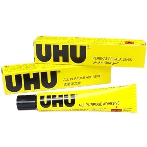 Image of UHU All Purpose Glue 20ml Box Extra Strong Clear Adhesive [Pack of 2 Tubes]