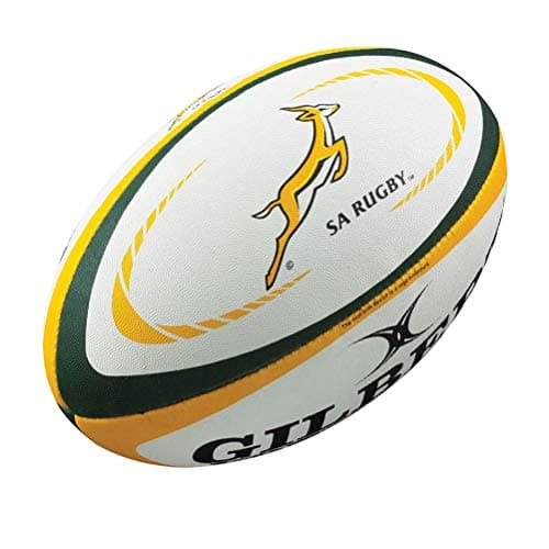 Image of Gilbert South Africa International Replica Rugby Ball, White, Midi
