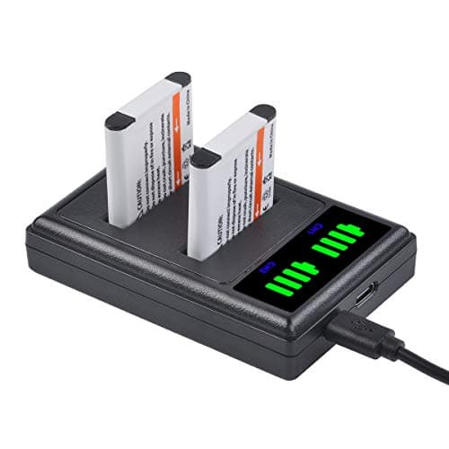 Image of PowerTrust Li-50B Li50B D-Li92 Battery + Charger with Type-C Port for Olympus SP 810 800UZ u6010 u6020 u9010 SZ12 SZ15 SZ16 D755 u1010 SZ30 SZ20 and for Pentax XZ-1 SP-800UZ