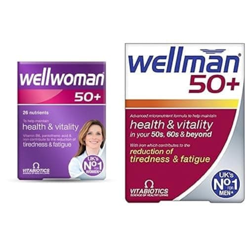 Image of Vitabiotics Wellwoman 50+, 30 Tablets and Wellman 50+, 30 Tablets Bundle