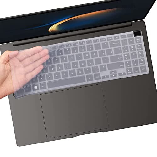 Image of Keyboard Cover for 2025-2023 Samsung Galaxy Book 5 4 3 2 Pro 360 16", GalaxyBook 3 4 5 Ultra/Edge 16", Galaxy Book 5 4 3 NP750QHA NP750XGK NP960QFG NP960XHA NP940XMA 15.6'' 16''-Clear