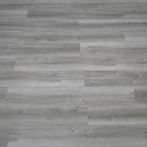 Image of NUFLR Floor Tiles Self Adhesive Vinyl Flooring Grey Wood Effect Peel and Stick Floor Tile Vinyl Flooring Planks for Kitchen Living Room and Bathroom Planks 15X90cm 7pcs (0.945m²)