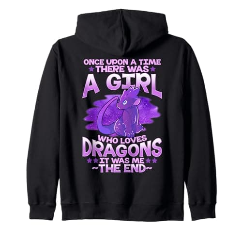 Image of Once Upon a Time, There Was a Girl Who Loves Dragons Zip Hoodie