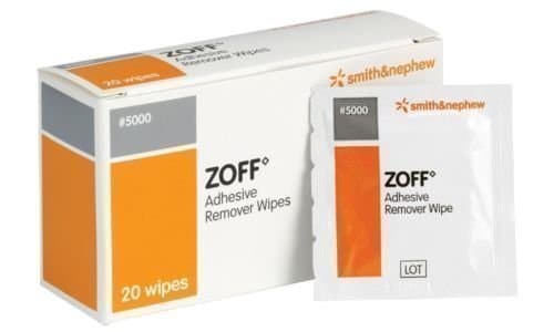 Image of Zoff Adhesive Remover Wipes In Sachets 20 by Zoff