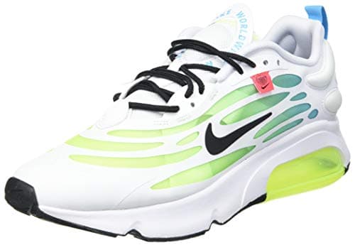 Image of NIKE Air Max 90 WW, Men's Running Shoes, White Black Volt Blue Fury, 40 EU