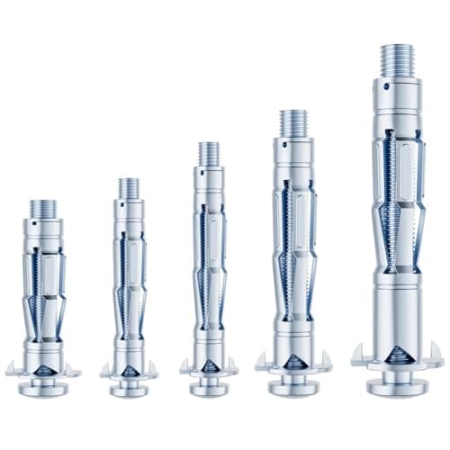 Image of Urtioty 36 Sets Heavy Duty Hollow Wall Anchors, Plasterboard Fixings with Screws, Metal Cavity Wall Plugs for Plasterboard, Drywall, Hollow Door, Brick, Concrete & Thin Metal – Assortment Kit