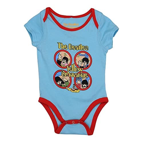 Image of The Beatles Baby Grow Yellow Submarine Portholes Official 0 to 24 Months X Large (12-18 months)