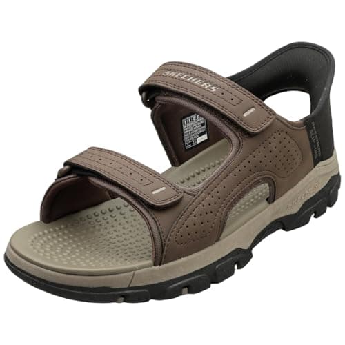 Image of Skechers Men's TRESMEN Reece Sport Sandal, Chocolate, 9 UK