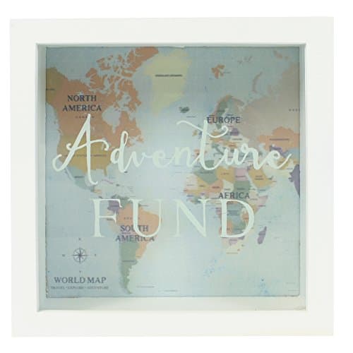 Image of Jones Home and Gift Adventures Fund Frame Money Box, White