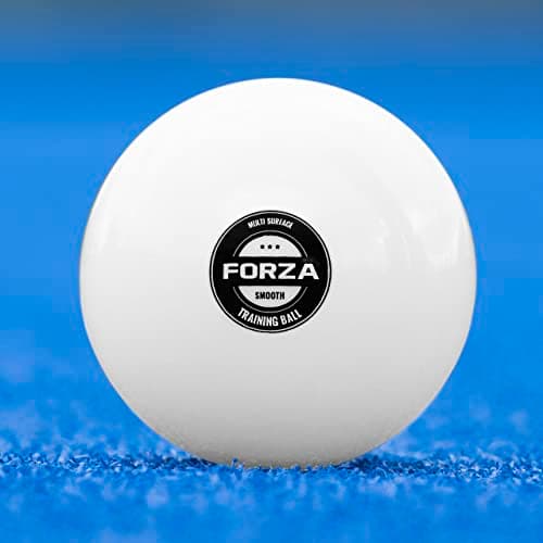 Image of FORZA Match & Training Hockey Balls - Dimpled & Smooth | Complete Range - Tried & Tested By Hockey Wales (Pack of 1, Smooth Training Ball | White)