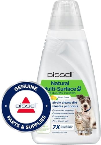 Image of BISSELL Natural Pet Multi-Surface Floor Cleaning Solution, For BISSELL CrossWave, 1L, Plant-based, pet-friendly formula for everyday cleaning on sealed hard floors, designed for homes with pets, 3122