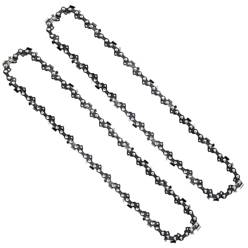 Image of 2-Pack 10-Inch(25cm) Pole Saw Chain Replacement A6225 A6225CS for Black+Decker PS7525 GB//GKC1825L20/GKC1825LB/PP610 25cm 800W Electric Pole Saw