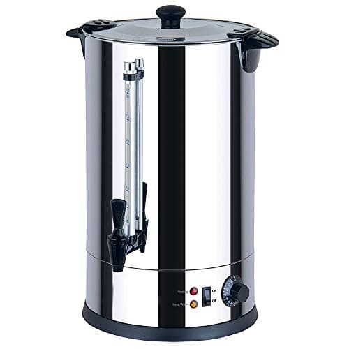 Image of 8 Litre Catering Urn, Instant Hot Water Boiler, Tea Urn for Home Brewing, Commercial or Office Use, Stainless Steel
