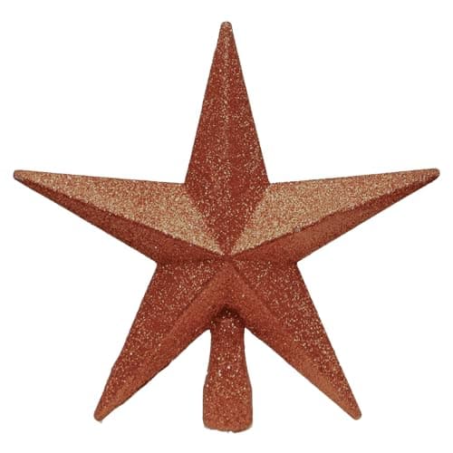 Image of Brown 20cm Tree Top Star Premier Shatterproof Christmas Tree Decoration 200mm Tree Topper 6851
