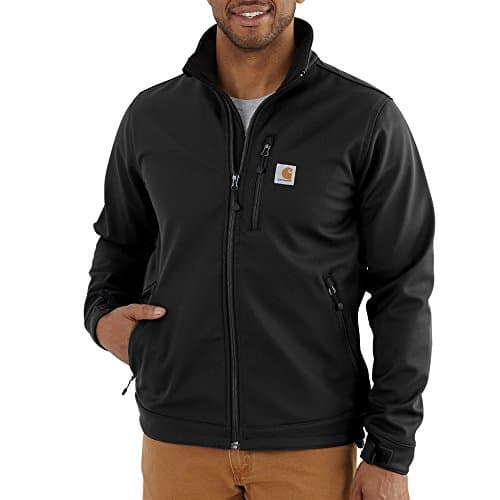 Image of Carhartt Men's Carhartt Crowley Soft Shell Jacket Outerwear, Black, L UK