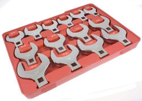 Image of Toolzone 14Pc mm 1/2" Drive Jumbo Crows Foot/Flare Nut Spanner Wrenches