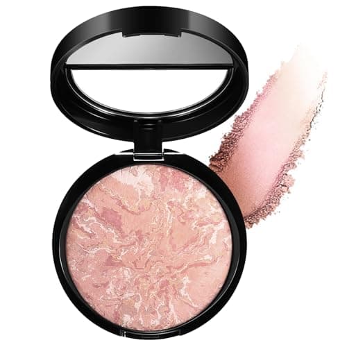Image of Baked Foundation For Mature Skin, Brighten Color Correcting Powder Foundation Full Coverage for Face, Lasting Oil-control Shimmer Natural Smooth Makeup, Cover Fine Lines, Blemishes (Fair)