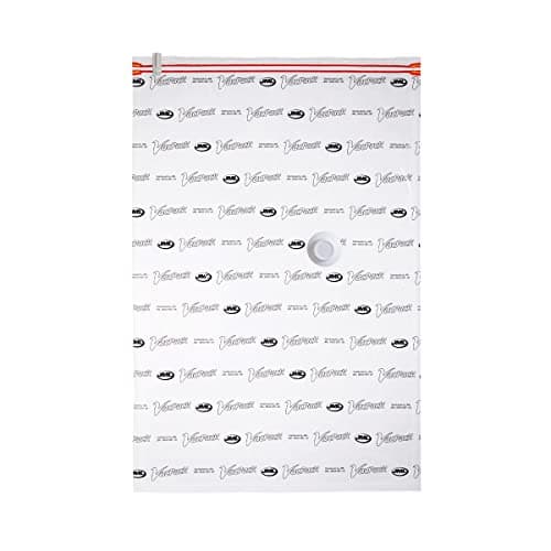 Image of JML VacPack Vacuum Storage Bags – Space Saver for Clothes, Bedding & Travel, Large Vac Bags with Airtight Seal, Works with Any Vacuum Hose, Pump or Vac Pack Go, 85L x 55W x 1.5H cm, Large x2