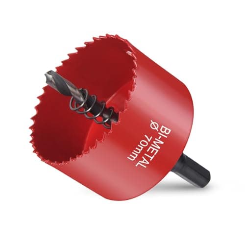 Image of Flintronic Bi-Metal Hole Saw, 70mm Hole Saws Cutter, Smooth Fast Cutting metal hole Cutter, HSS Bi-Metal Drill Bit for Wood, Plastic, Plywood, Drywall, Fiberglass, PVC Board