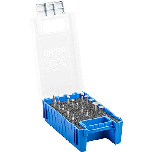 Image of PFERD HSS Burr Set, 15 Pieces, Special Toothing, Shaft Diameter 3 mm, 22900845 - for Fine Cutting in Small and Hard-to-Reach Areas