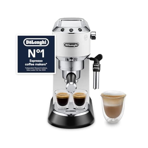 Image of De'Longhi EC685.W Dedica Style Pump Espresso, Metal, 1.45 W, 1 Liter, White