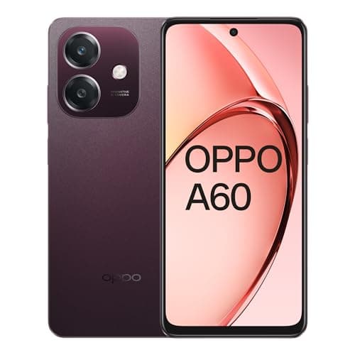 Image of OPPO A60 5G - 256GB, Sparkle Black - Unlocked - 5G, Dual SIM - 8GB RAM, 5100mAh Battery