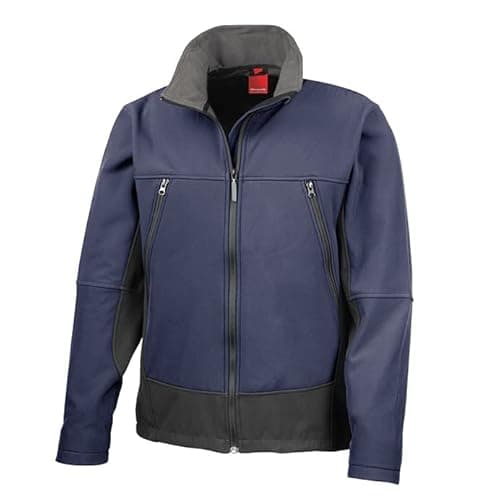 Image of Result R120X Mens Activity Softshell Jacket - Navy/Black - S