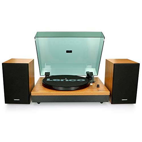 Image of Lenco record player LS-300 – turntable with Bluetooth and 2 x 10W RMS speakers in wood