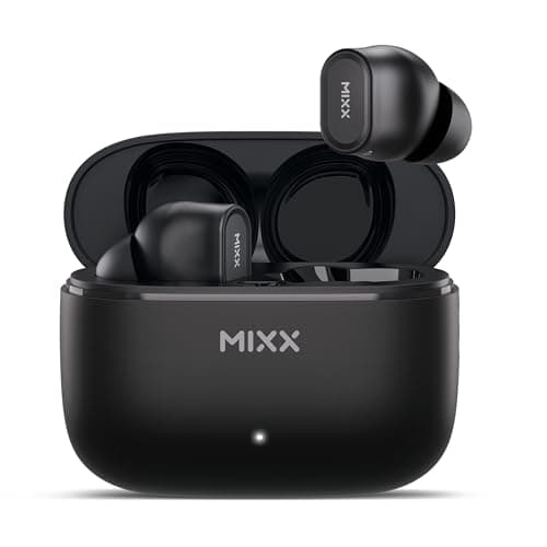 Image of Mixx StreamBuds Switch D7 True Wireless Earbuds – Bluetooth 5.4, 18-Hour Playtime, Quick Charge, Comfort-Fit Silicone Earbuds, Touch Controls, Voice Assistant Compatible (Black)