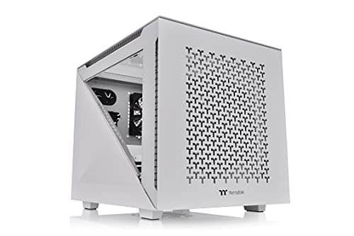 Image of Thermaltake Divider 200 TG Air Snow | Micro-ATX-PC-Gehäuse | 2 x gehärtetes 3mm Glasseitenteil | Mesh-Panel | weiß
