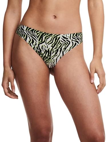 Image of Chantelle Women's, SOFTSTRETCH, Thong, Women's invisible lingerie, Mehrfarbiges Zebramuster, One Size