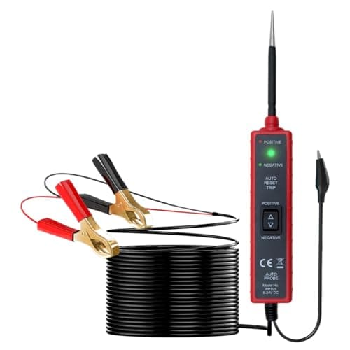Image of ZKTOOL Power Circuit Probe, Automotive Electrical System Tester DC 6-24V, Car Circuit Tester, Short Circuit Tester, Voltage Tester, Polarity Identify, Test Light, Component Activation