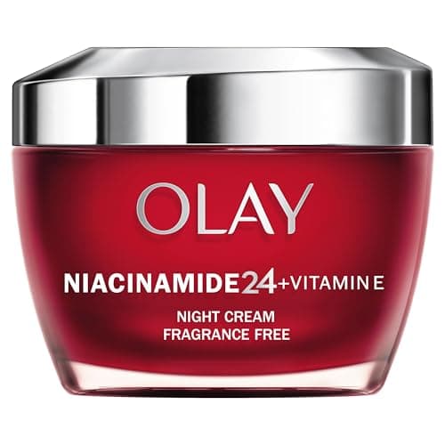 Image of Olay Niacinamide 24 + Vitamin E Moisturiser, Night Cream With 99% Pure Niacinamide Vitamin E & Shea Butter' Fragrance Free, 50ml