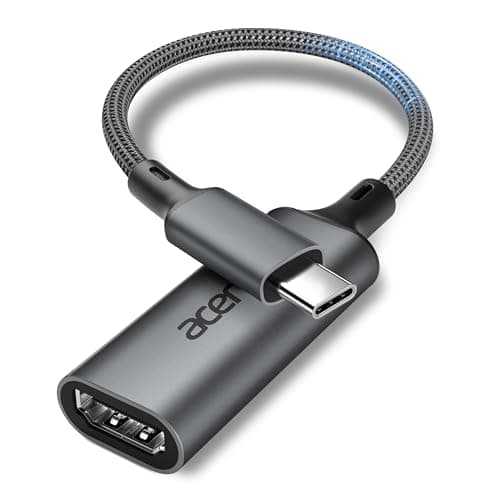 Image of acer USB C to HDMI Adapter 4K@60Hz, Sturdy Type-C HDMI HDR Converter, Thunderbolt 5/4/3 Compatible With Monitor, MacBook Pro Air, iMac, iPhone 17 series, iPad Pro Air, Galaxy S26, Laptop, XPS, etc.