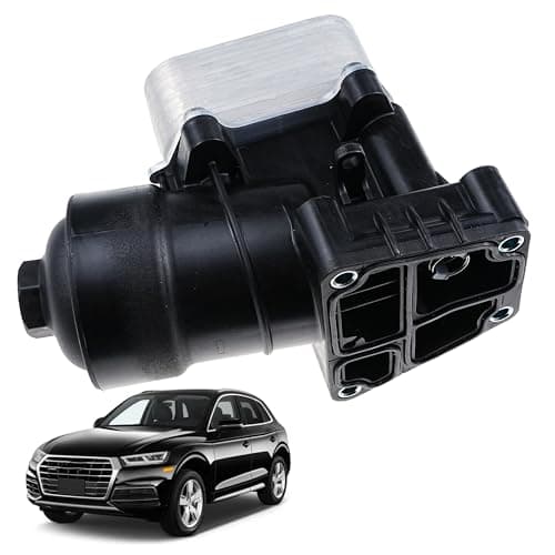 Image of Oil Cooler Assembly With Gasket & Oil Filter Compatible for A1 A3 A4 A5 A6, for SEAT, for SKODA, for Golf Passat 1.6 2.0 TDI Oil Cooler Assembly Replace# 03L117021C 03L115389C