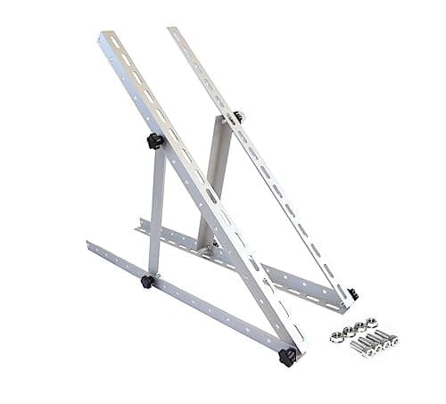 Image of LOWENERGIE Adjustable Angle Solar Panel Mounting Brackets Frame Shed Caravan Boat or Ground Mount (For Solar Panels up to 1050mm Wide)