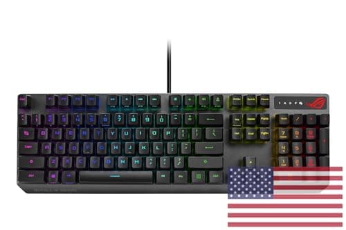 Image of ASUS Mechanical Gaming Keyboard - ROG Strix Scope RX | Red Optical Mechanical Switches | USB 2.0 Passthrough | 2X Wider Ctrl Key for Greater FPS Precision | Aura Sync, Armoury Crate RGB Lighting