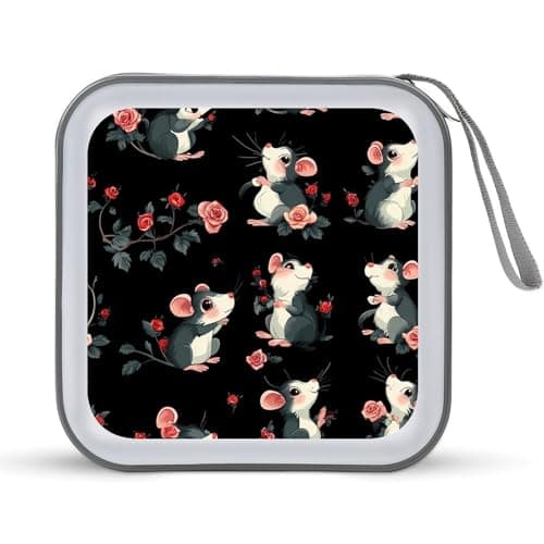 Image of Possum Animal CD Case 40 Capacity Plastic DVD Storage Disc Wallet Bag for Car Home Travel