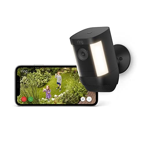 Image of Certified Refurbished Ring Spotlight Cam Pro Battery|Outdoor Security Camera 1080p HDR Video, 3D Motion Detection, Bird's-Eye View, LED Spotlights, alternative to CCTV|30-day free trial of Ring Home