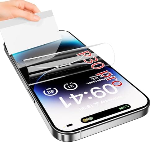 Image of JUVENPROTO 3 Pack for Huawei P30 pro TPU Films Screen Protectors, Fingerprint Unlock, Anti Scratch, Bubble Free, Ultra Thin, HD Clear, Easy Installation for P30 pro