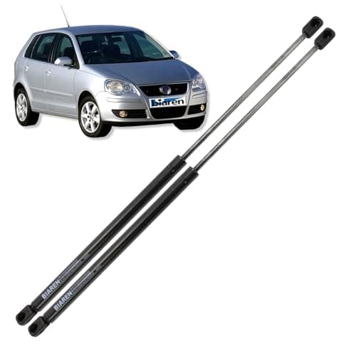 Image of BIAREN 2x Rear Tailgate Boot Gas Struts For VW Polo 9N 2002-2009 Lift Support System 400 (N) 500 MM 6Q6827550C