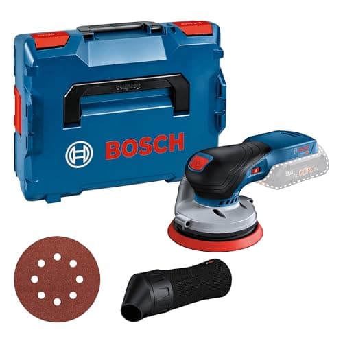 Image of Bosch Professional 18V System Cordless Random Orbit Sander GEX 18V-125 (incl. Sanding disc (125 mm), 1x Sanding Paper, dust Bag, Without Battery/Charger, L-BOXX 136)