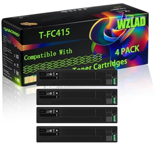 Image of WZLAD T-FC415 Compatible for Toshiba Toner Cartridges with Chip E-Studio 2515 AC 4515 AC 3015 AC 5015 AC 3515 Printers (4 Pack Black)