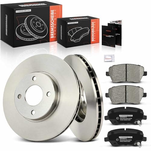 Image of Frankberg Brake Kit incl. 2x Brake Disc + 4x Brake Pad Front Compatible with Micra IV K13K K13KK Note E12 Replace# D10601HA7B