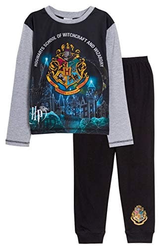 Image of Harry Potter Pyjamas Full Length Pjs 9-10 Years Black