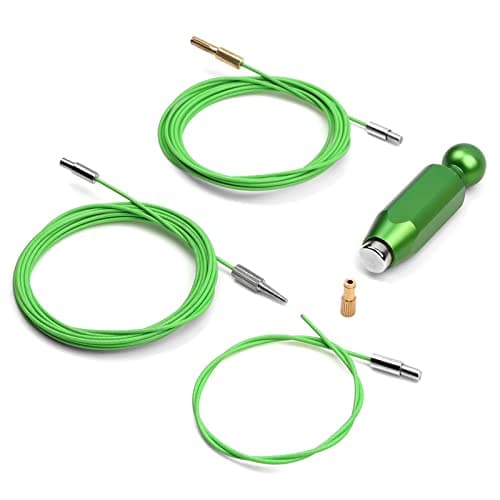 Image of BESNIN Internal Cable Routing Kit – Compatible with Gear/Brake Cables, Di2 E-Tube & Hydraulic Hoses, for Carbon, Aluminium & Titanium Frames (Green)