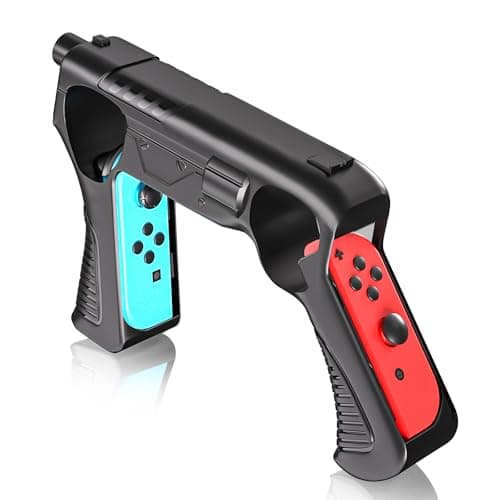 Image of Game Gun for Nintendo Switch/ Switch OLED, Compatible for Shooting Games, Big Buck Hunter Arcade,Resident Evil, Sniper Elite, Doom, Hunting Simulator, Wolfenstein, Payday, Ideal for Family Fun & Gift