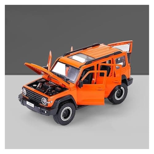 Image of AUDSNI Die-Cast Diecast Car Model 1:24 For Tank 300 Alloy Metal Diecast Car Model Display Ornaments(Orange)